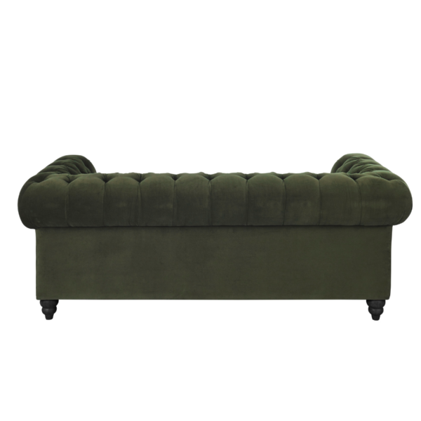 Canapé Chesterfield en velours – Image 2